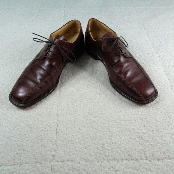 Pronto-Uomo Brown Leather Shoes 10.5M MadeIn Italy - Picture 1 of 8